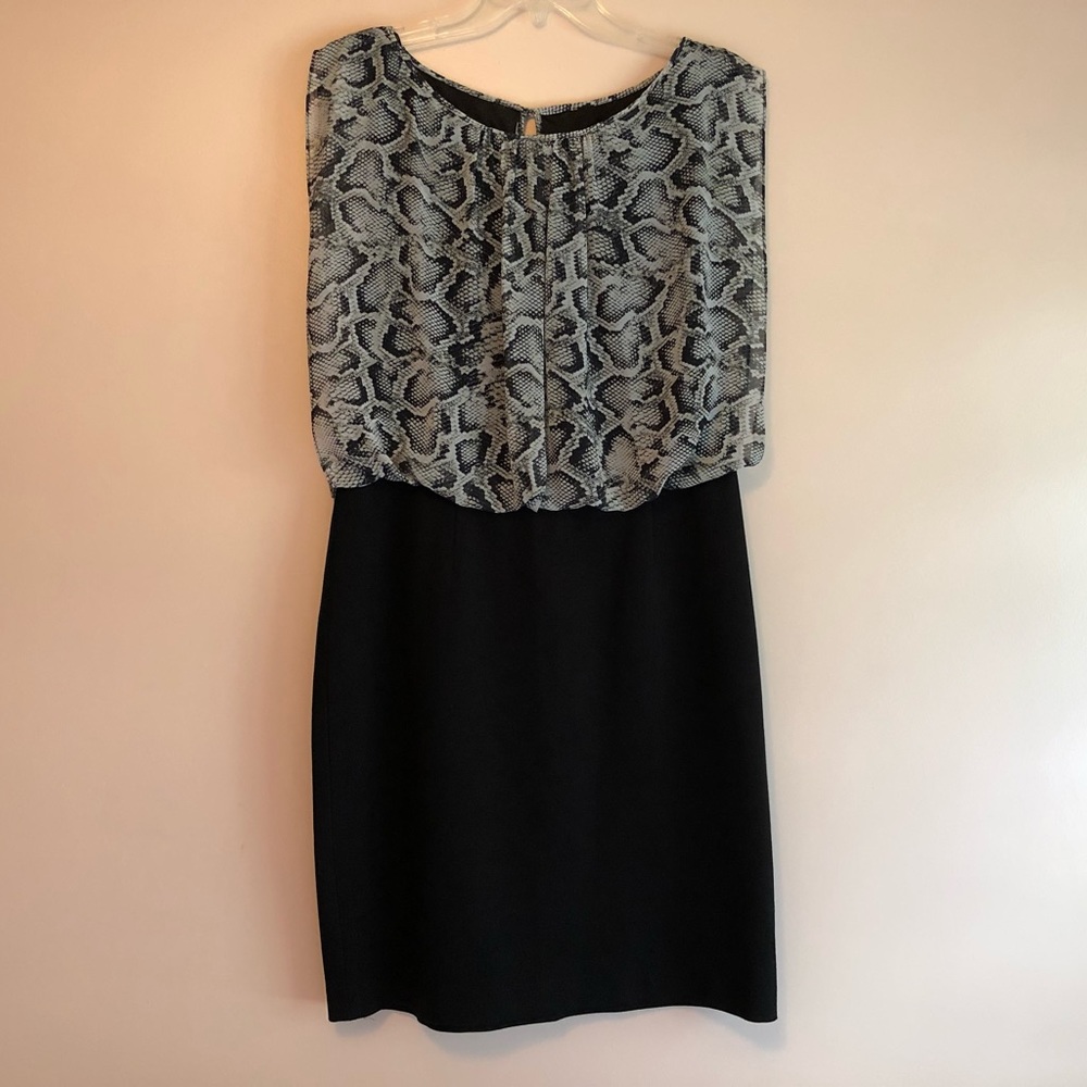 Aidan Mattox Black Blouson Spring Dress Size 12